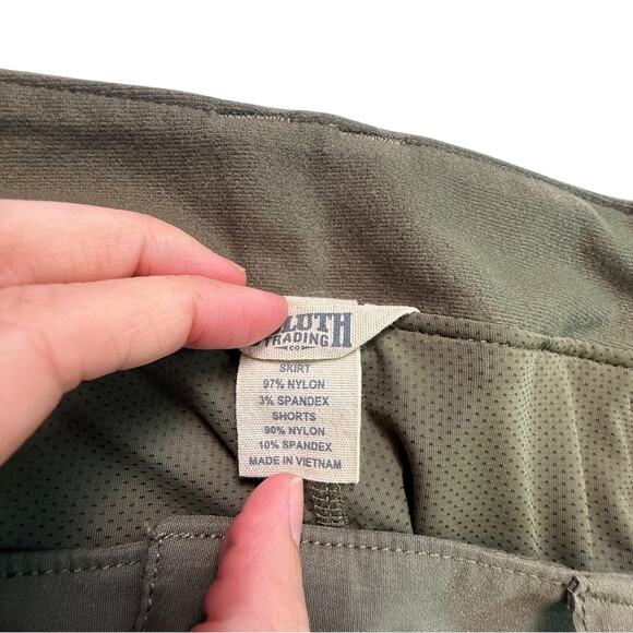 Duluth Women Dry on the Fly Ink Green Improved Skort UPF Outdoor Utility SZ 8 - Picture 11 of 13